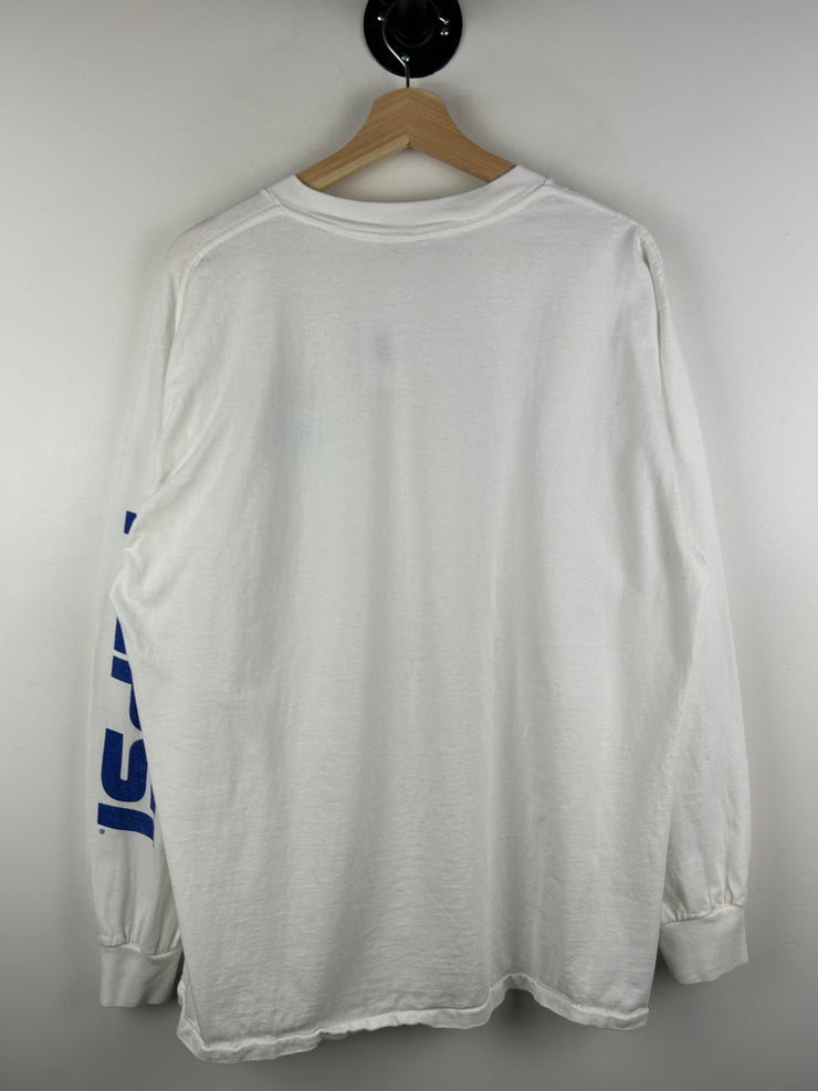 Vintage 90s Pepsi Spellout White Long Sleeve