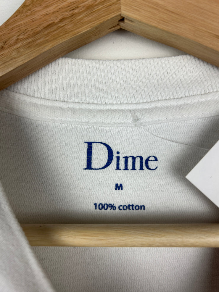 Dime Spellout White Tee