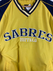 Vintage NFL Buffalo Sabres Navy & Yellow Pullover Windbreaker