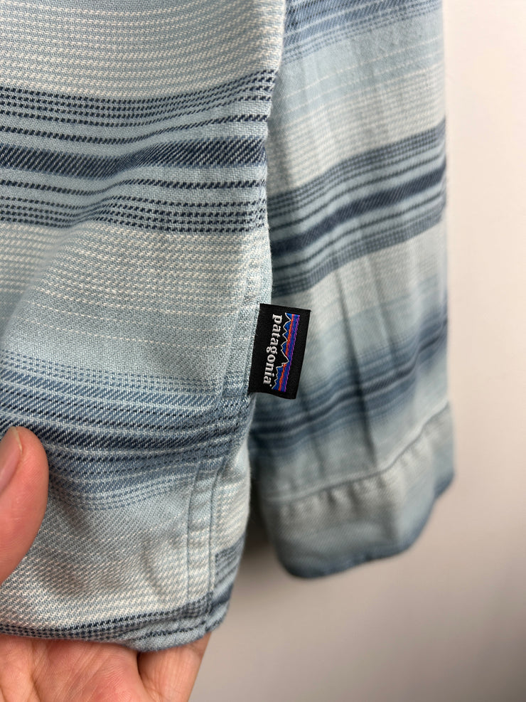 Vintage Patagonia Striped Blue Button Up Long Sleeve Shirt