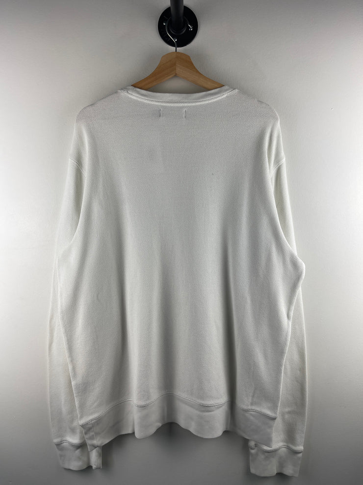 Vintage Polo Ralph Lauren White Thermal Crewneck