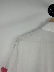 Vintage 80s NFL Cliff Engle New England Patroits Super Bowl White Collared Jersey