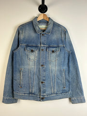 Off White Spray Blue Denim Jacket