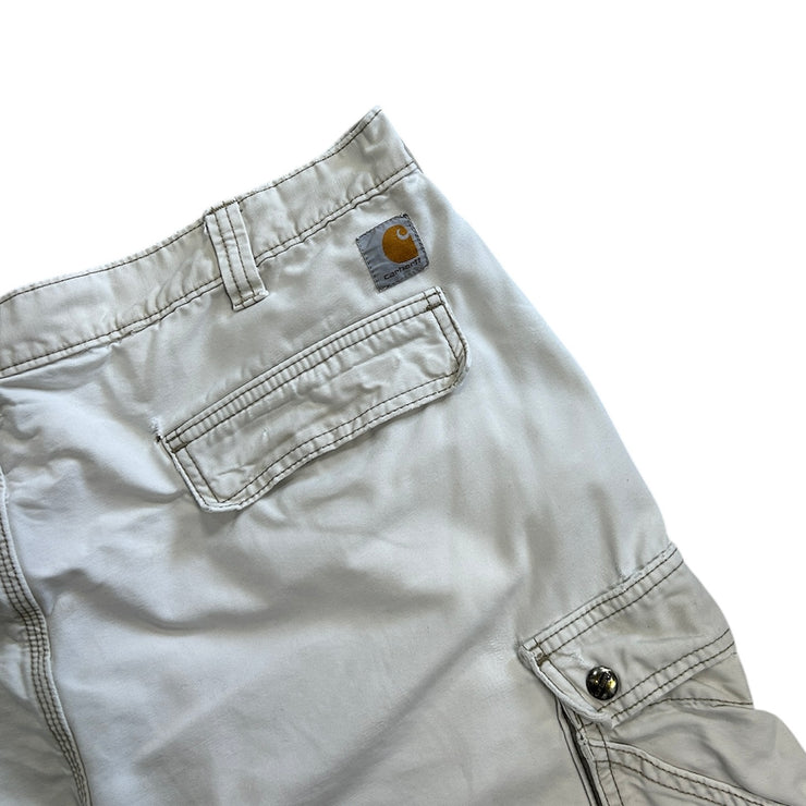 Vintage Carhartt Cream Cargo Work Shorts