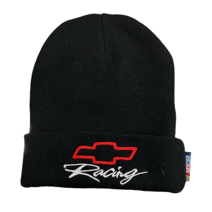 Vintage Y2K Nascar Chevy Racing Black Beanie