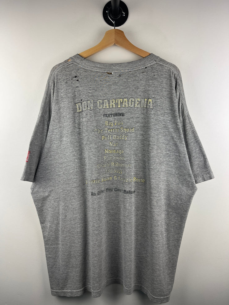 Vintage 90s Levis Fat Joe Don Cartagena Album Grey Rap Tee