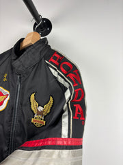 Vintage 90s Honda Gold Wing Black Jacket