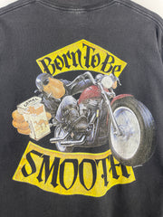 Vintage 90s Camel Smokes Born To Be Smooth Motorcycle Black Long Sleeve