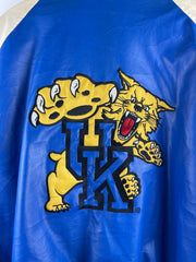 Vintage Steve & Barrys University Of Kentucky Wildcats Blue & White Varsity Jacket