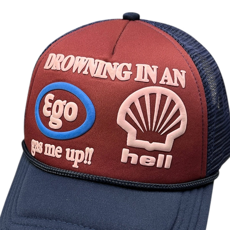 Going Ghost In The Suburbs Ego Hell Souvenir Trucker Hat