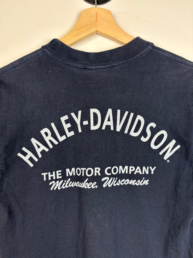 Vintage Harley Davidson Wisconsin Navy Tee