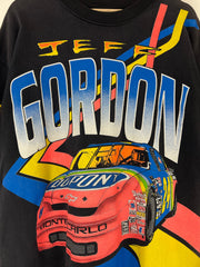 Vintage 1995 Nascar Jeff Gordon Smokin The Competition AOP Black Tee