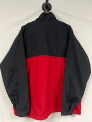 Vintage Nike Spellout Red & Black Pullover Windbreaker