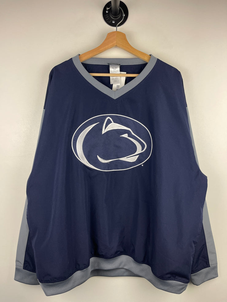 Vintage Penn State Nittany Lions Embroidered Navy Pullover Windbreaker