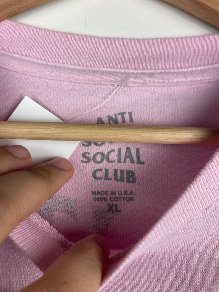 Anti Social Social Club Gran Turismo Pink Tee