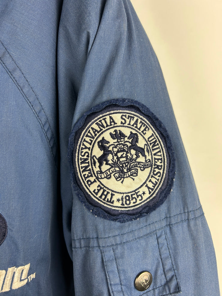 Vintage 90s Pro Player Penn State Nittany Lions Navy Insulated Bomber Jacket
