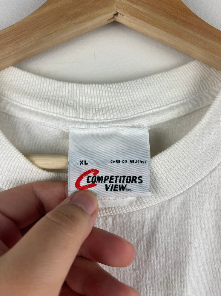 Vintage Nascar Dale Jarrett UPS White Tee