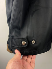 Vintage 90s Diesel 700 Biker Nylon Black Jacket