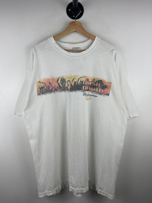 Vintage 90s From Dusk Till Dawn Movie Promo Budweiser Bud Light White Tee