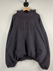 Yeezy Gap Engineered By Balenciaga Dove Washed Black Hoodie