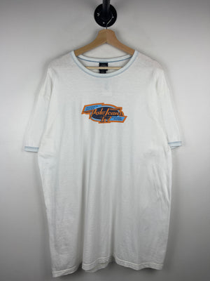 Vintage Polo Ralph Lauren Jeans Co White Ringer Tee