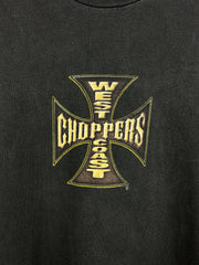 Vintage West Coast Choppers Long Beach Black & Gold Tee