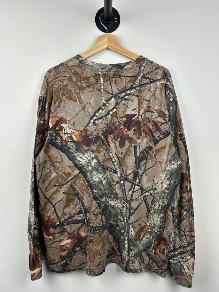 Vintage Real Tree Camo Pocket Long Sleeve