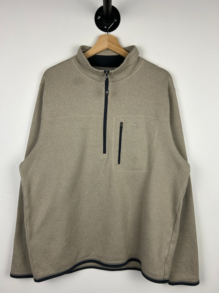 Vintage Nike ACG Beige Quarter Zip Fleece