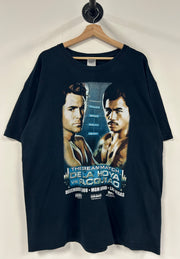 Vintage 2008 Manny Pacquiao VS Oscar De La Hoya Boxing Black Tee