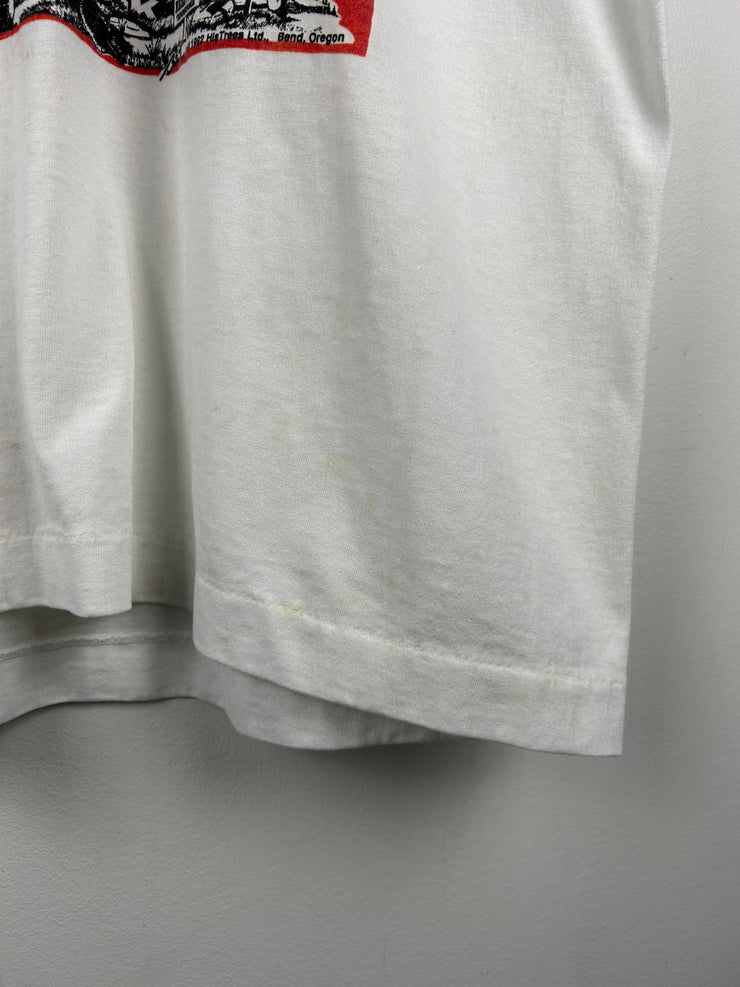 Vintage 90s USA Country Festival White Tee