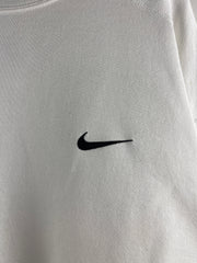 Vintage 90s Nike Mini Swoosh White Crewneck