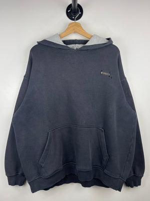 Vintage Y2K South Pole Thrashed Faded Black Hoodie