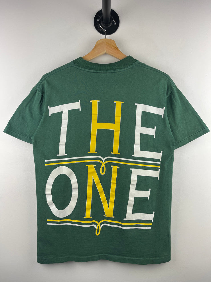 Vintage 90s Elton John The One Gianni Versace Green Tee