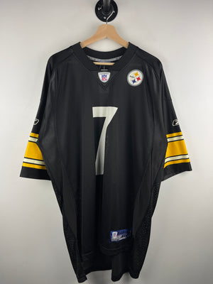 Vintage NFL Reebok Pittsburgh Steelers Roethlisberger Black Football Jersey