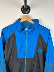 Vintage 90's Umbro Blue & Black Windbreaker