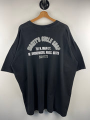 Vintage 90s Harley Davidson Eagle Massachusetts Black Tee
