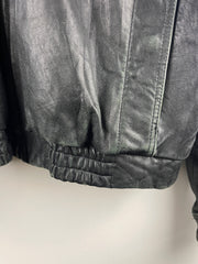 Vintage Wilsons Leather Black Leather Bomber Jacket