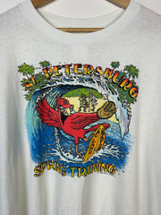 Vintage 90s St. Petersburg Baseball White Tee