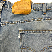 Vintage 90s Levis 560 Blue Denim Shorts