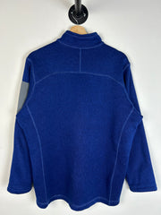 Vintage Y2K Eddie Bauer Navy Quarter Zip Fleece