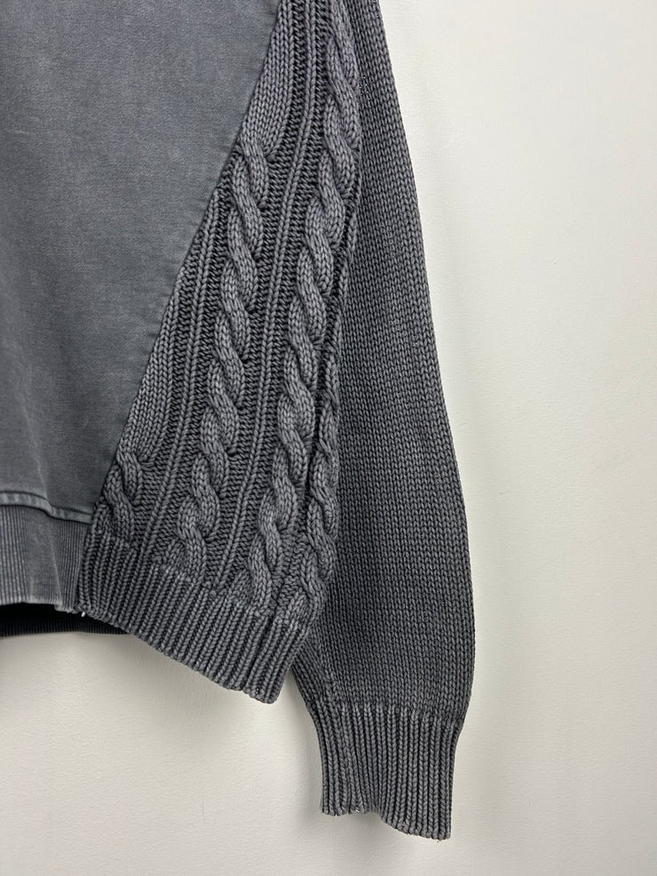 Kith FW19 Charcoal Combo Knit Crewneck