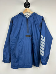 Vintage Nike Spellout Half Zip Blue Pullover Windbreaker