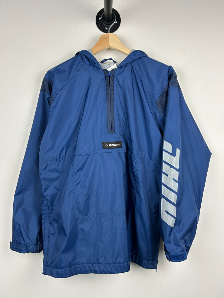 Vintage Nike Spellout Half Zip Blue Pullover Windbreaker