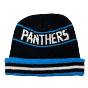 Vintage 90's NFL Carolina Panthers Black Knit Beanie