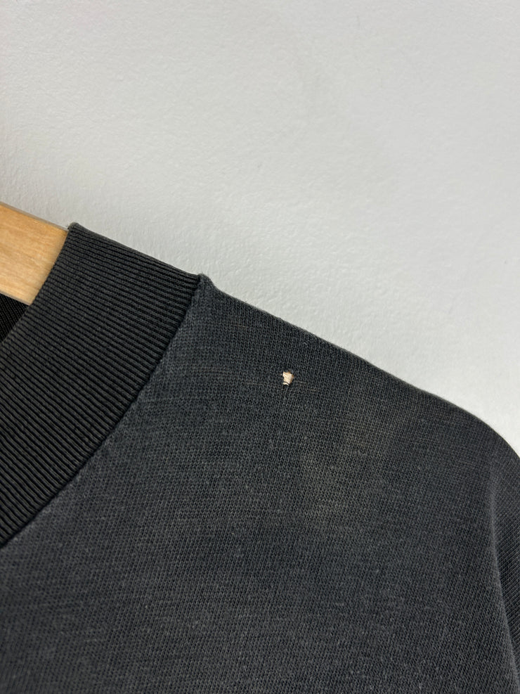 Vintage 70s Stanfields Barn Bash Police Black Pocket Tee