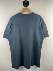 Vintage 90s Stedman Ying Yang Embroidered Black Tee