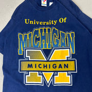 Vintage 90's University Of Michigan Navy Tee