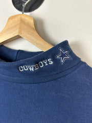 Vintage 90s NFL Majestic Dallas Cowboys Navy Turtle Neck Long Sleeve