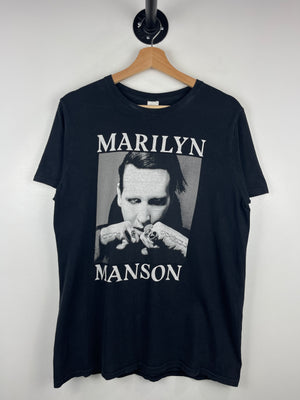 Vintage Marilyn Manson Twins Of Evil Tour Thrashed Black Tee