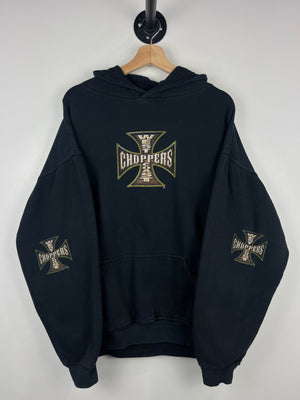 Vintage West Coast Choppers Long Beach Motorcycle Black Hoodie